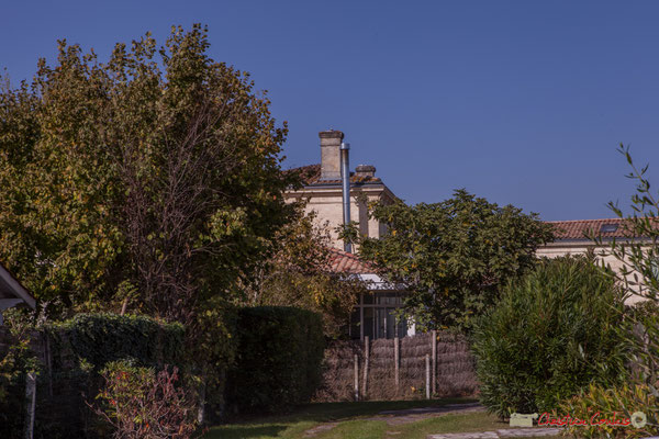 Point de vue sur le Domaine de Raffy. Avenue de Guyenne, Cénac, Gironde. 16/10/2017
