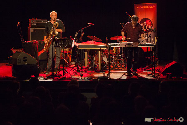 François Corneloup / Franc Tortiller Duo. Festival JAZZ360, Cénac, 10 juin 2017