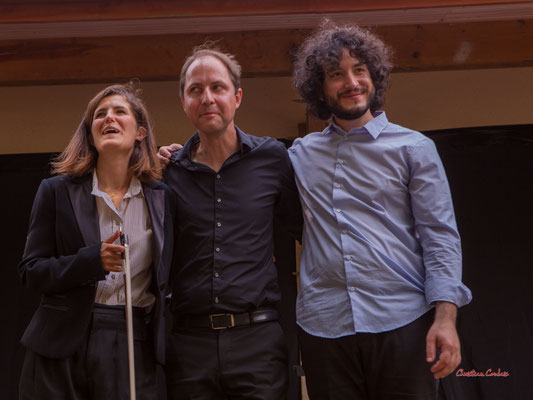 Caroline Bugala, Gaël Rouilhac, Roberto Gervasi; Gaël Rouilhac trio "Waterworks" Festival JAZZ360, samedi 4 juin 2022, Cénac. Photographie © Christian Coulais