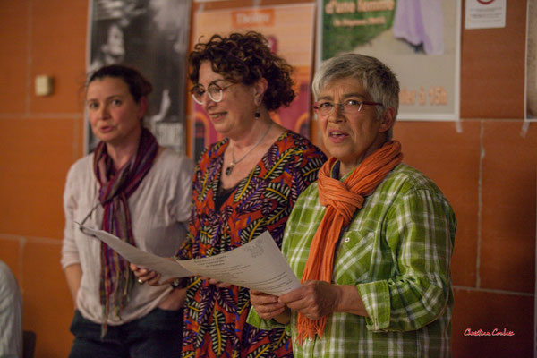 Les Choraleurs invitent Nathalie Aubin à fêter ses 60èmes arpèges. Lundi 15 mai 2023, Quinsac. Photographie © Christian Coulais