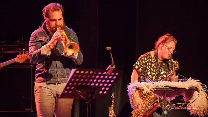 Høst invite Nicolas Gardel ; Nicolas Gardel, Carla Gaudré. Festival JAZZ360, Cénac. Vendredi 4 juin 2021. Photographie © Christian Coulais