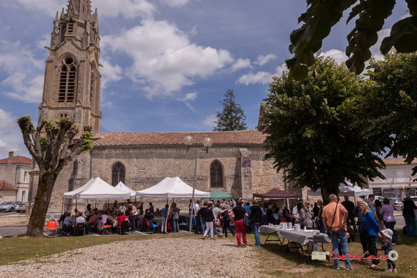 "Une fois de plus le beau temps fut de la partie sur toute la durée du Festival JAZZ360 2019". Apéritif offert par la Mairie de Camblanes-et-Meynac. 08/06/2019