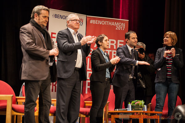 2 Pascal Lafargue, Jean-Marie Darmian, Naïma Charaï, Benoît Hamon, Andréa Kiss, Théâtre Fémina, Bordeaux