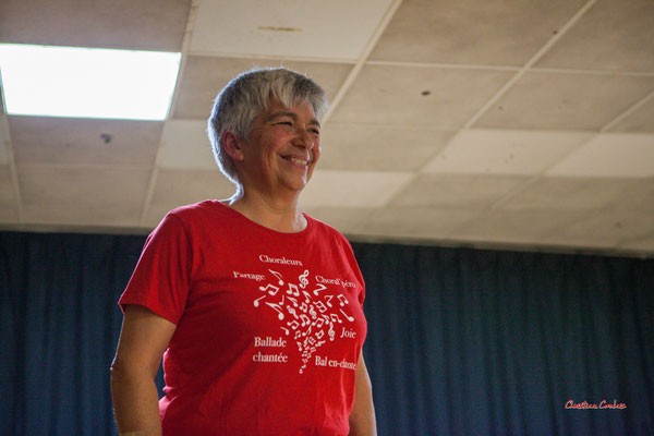 Les Choraleurs invitent Nathalie Aubin à fêter ses 60èmes arpèges. Lundi 15 mai 2023, Quinsac. Photographie © Christian Coulais