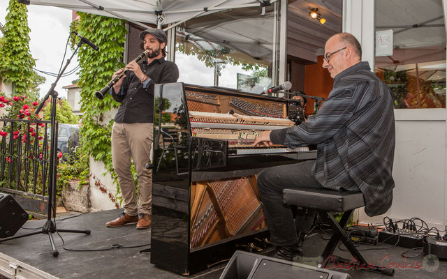 Denis Girault, Fred Lasnier, Louisiana Jazz Duo. Festival JAZZ360 2016, restaurant les Acacias, Cénac, 11/06/2016