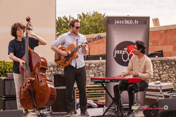 Esteban Bardet, Nicolas Allard, Edward Rogers; Atelier Jazz du Conservatoire Jacques Thibaud, Festival JAZZ360 2019, Quinsac, 09/06/2019