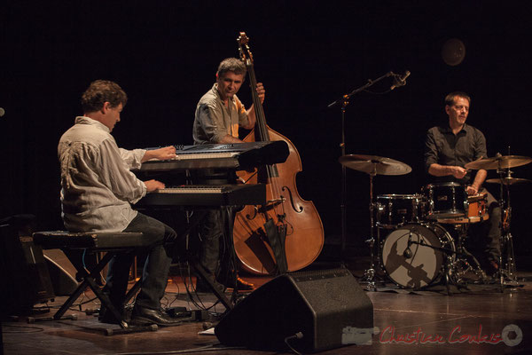 Serge Moulinier, Christophe Jodet, Didier Ottaviani; Serge Moulinier Trio, soirée Cabaret JAZZ360, Cénac. 07/11/2015