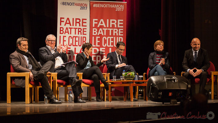 2 Pascal Lafargue, Jean-Marie Darmian, Naïma Charaï, Benoît Hamon, Andréa Kiss, Matthieu Rouveyre, Théâtre Fémina, Bordeaux