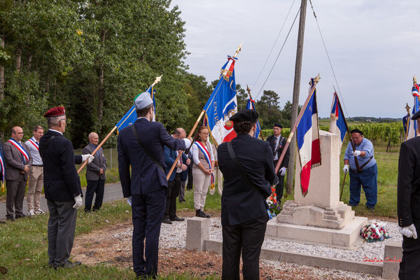 Quatre-vingtième anniversaire du Souvenir et de la Mémoire de la Résistance, stèle de Saint-Martin-du-Puy, en présence de Mathilde Feld, députée de Gironde. Dimanche 14 juillet 2024. Photographie © Christian Coulais