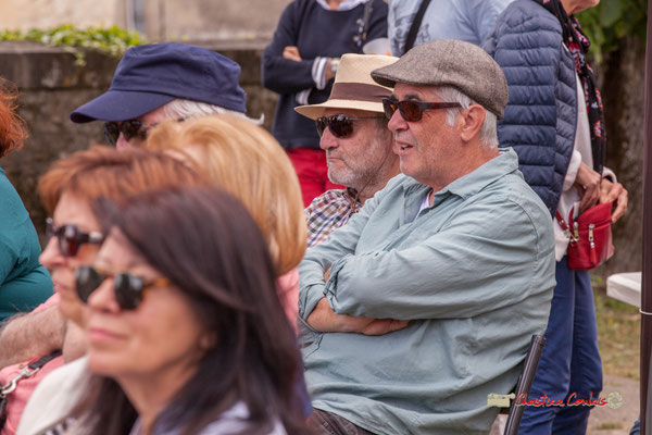 Francis Henry, Jean-Paul Robert, bénévoles du Festival JAZZ360, Swing Home Trio, Camblanes-et-Meynac. 08/06/2019