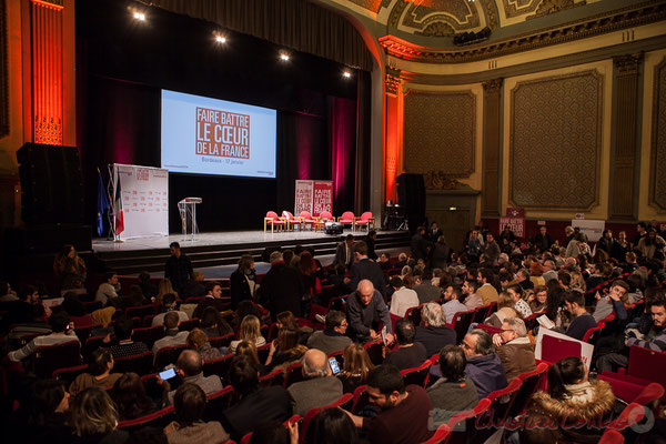 Théâtre Fémina, Bordeaux, soirée informative autour d'un des 7 candidats aux primaires citoyennes, Benoît Hamon. 3