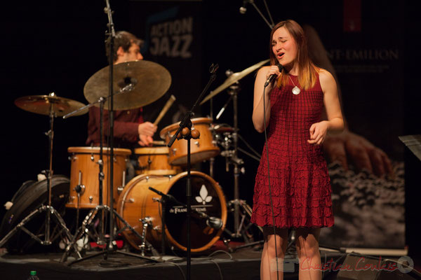 Tom Peyron, Camille Durand, quintet Theorem of Joy. Tremplin Action Jazz 2017. Le Rocher de Palmer