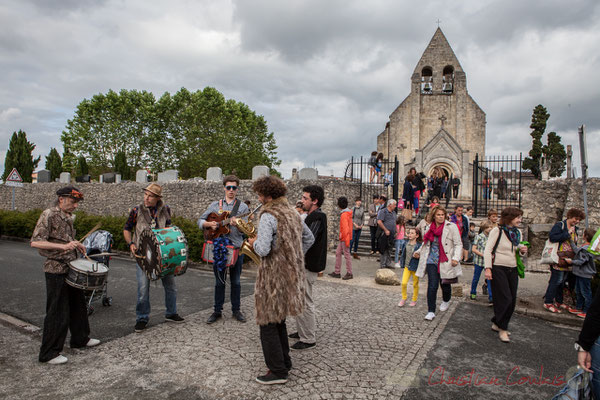 Elephant Brass Machine, fanfare afro-jazz, église Saint-André de Cénac, Festival JAZZ360 2016, 10/06/2016