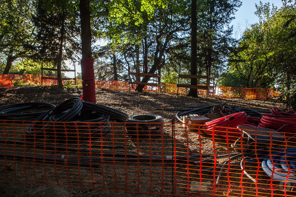 "En rénovation depuis novembre 2012", Parc des Buttes-Chaumont, Paris 19ème arrondissement