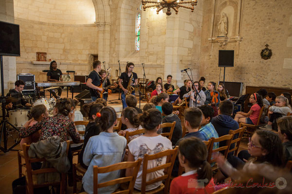Big Band Jazz du Collège Eléonore d'Aquitaine de Monségur. Eglise Saint-André de Cénac. Festival JAZZ360 2016, 10/06/2016