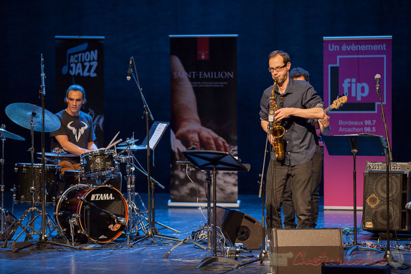 Gaétan Diaz, Julien Dubois, quartet Le JarDin. Tremplin Action Jazz 2017. Le Rocher de Palmer