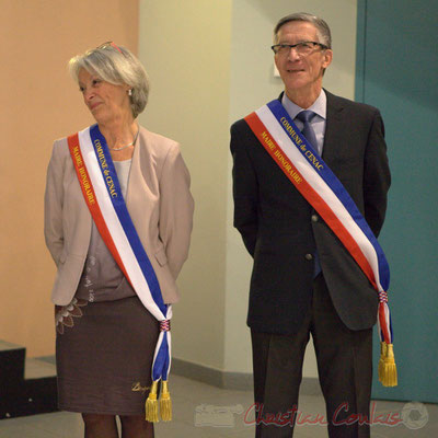 Honorariat de Simone Ferrer et Gérard Pointet, anciens Maires de Cénac; vendredi 3 avril 2015