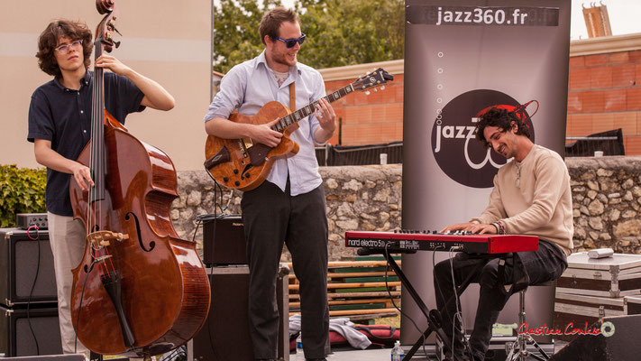 Esteban Bardet, Nicolas Allard, Edward Rogers; Atelier Jazz du Conservatoire Jacques Thibaud, Festival JAZZ360 2019, Quinsac, 09/06/2019