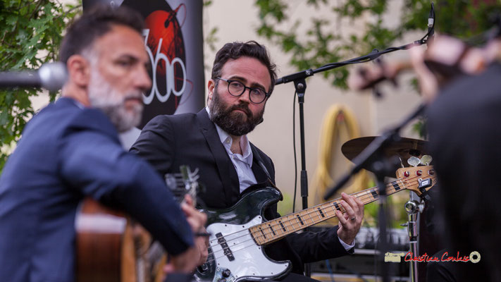 Julien Cridelause; Nicolas Saez Quartet. Festival JAZZ360, Château Duplessy, Cénac. 10/06/2019