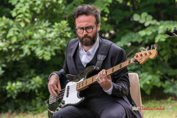 Julien Cridelause; Nicolas Saez Quartet. Festival JAZZ360, Château Duplessy, Cénac. 10/06/2019