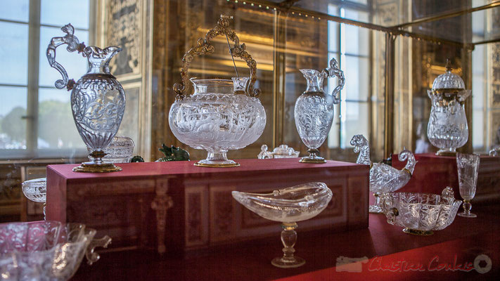 Aiguières et coupes, Galerie d'Apollon, Musée du Louvre