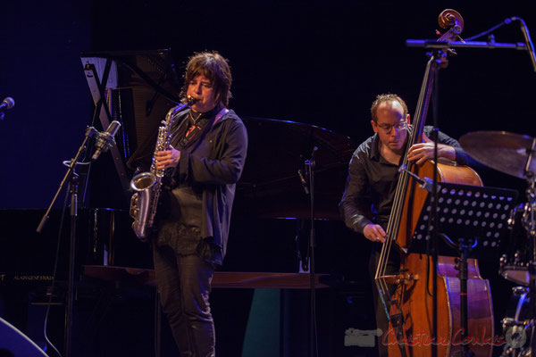 Géraldine Laurent, Yoni Zelnick, Géraldine Laurent Quartet. Festival JAZZ360, Cénac, 11/06/2016