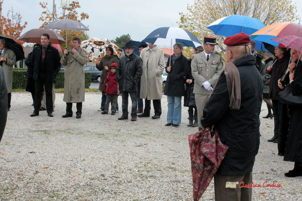 Hommages et commémoration de l'Armistice du 11 novembre 1918 à Cénac, ce jeudi 11 novembre 2010.