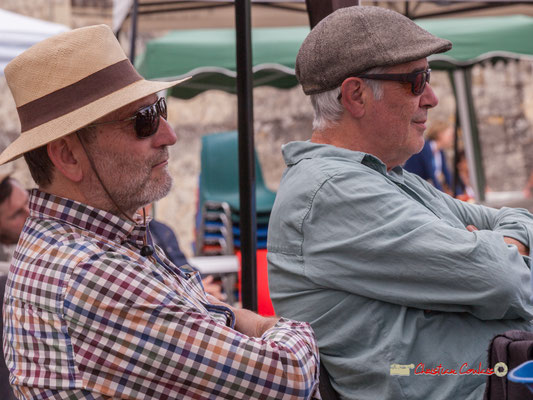 Francis Henry, Jean-Paul Robert, bénévoles du Festival JAZZ360, Swing Home Trio, Camblanes-et-Meynac. 08/06/2019