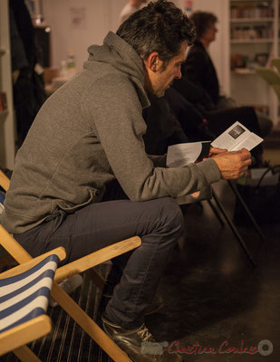 Guillaume Thevenin, ingénieur du son Studio d'enregistrement Cryogène. Le Rocher de Palmer, 12/12/2015. Reproduction interdite - Tous droits réservés © Christian Coulais