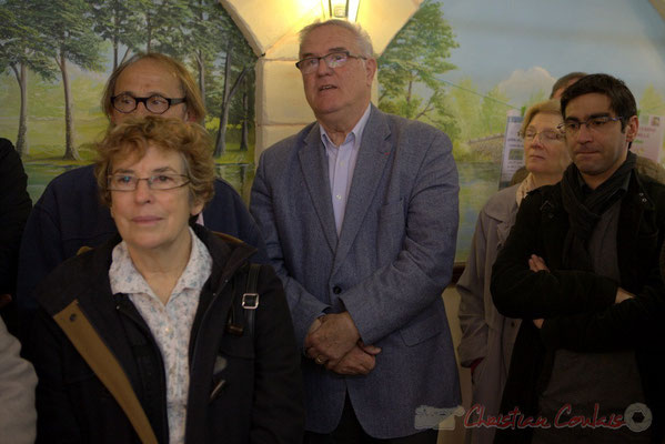 Jean-Marie Darmian, ancien Maire de Créon, député supléant de Martine Faure. Epicerie solidaire, l'Annexe de la Cabane, 38, rue Amaury de Craon à Créon