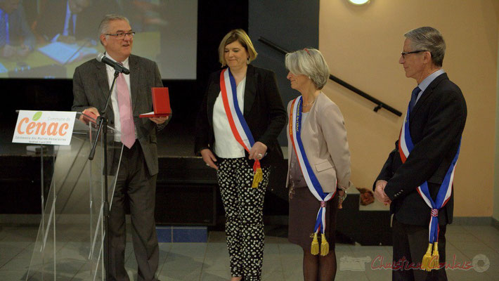 Honorariat de Simone Ferrer et Gérard Pointet, vendredi 3 avril 2015, Cénac