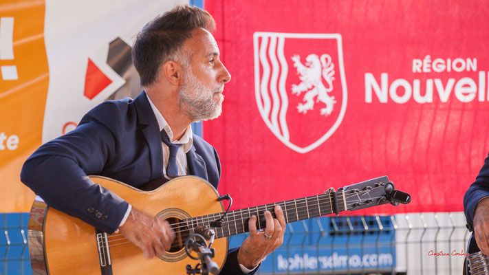 Nicolas Saez; Nicolas Saez Flamenco. Scène d'été Jazz360 à la MAS LADAPT, vendredi 24 juin 2022, Camblanes-et-Meynac. Photographie © Christian Coulais