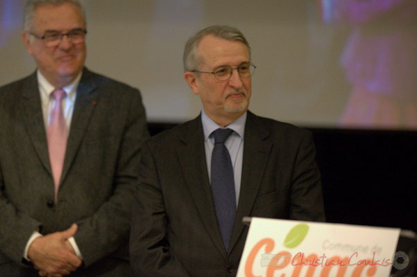 Jean-Marie Darmian, Député suppléant de Martine Faure; Jean-Michel Bédécarrax, Secrétaire général de la préfecture de la Gironde; Honorariat des anciens Maires de Cénac, vendredi 3 avril 2015