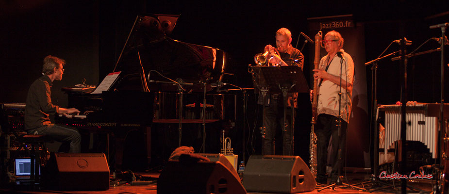 Xavier Duprat, Régis Lahontâa ; Christian Paboeuf Quartet. Festival JAZZ360 2021, Cénac, samedi 5 juin 2021. Photographie © Christian Coulais