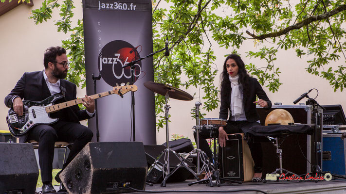 Julien Cridelause, Sabrina Romero; Nicolas Saez Quartet. Festival JAZZ360, Château Duplessy, Cénac. 10/06/2019