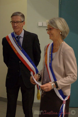 Gérard Pointet et Simone Ferrer, anciens Maires de Cénac, vendredi 3 avril 2015