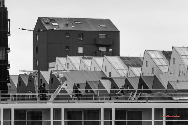 Autour du bassin à flot N°1, Bordeaux. Mardi 27 février 2024. Photographie 400mm © Christian Coulais