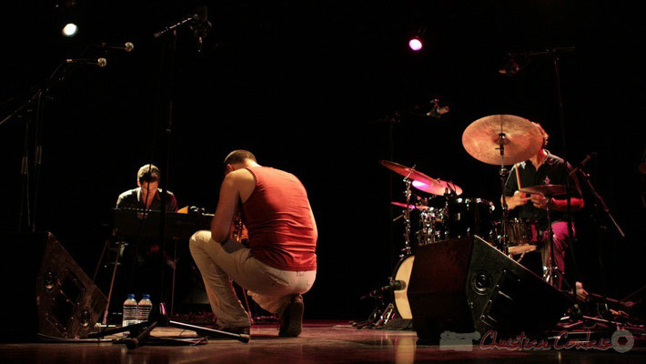 Franck Woeste, Médéric Collignon, Philippe Gleizes; Médéric Collignon "Jus de Bocse". Festival JAZZ360 2011, Cénac. 04/06/2011