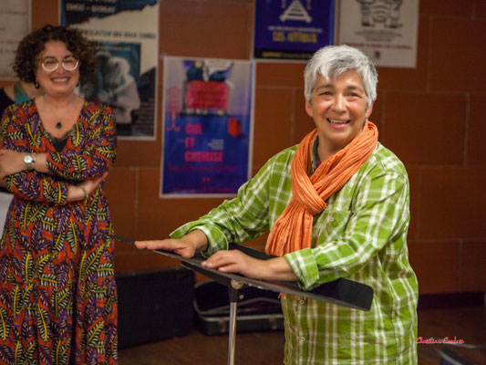 Les Choraleurs invitent Nathalie Aubin à fêter ses 60èmes arpèges. Lundi 15 mai 2023, Quinsac. Photographie © Christian Coulais