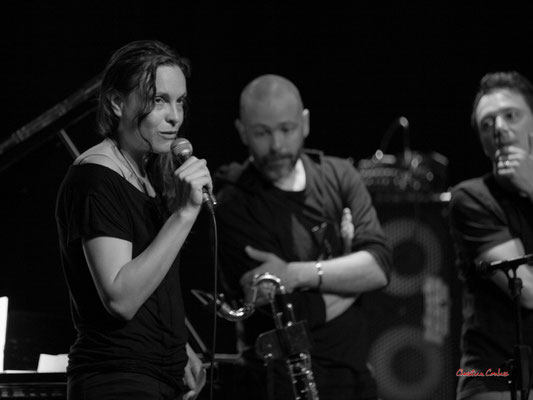 Anne Quillier; Anne Quillier quintet Festival JAZZ360, samedi 4 juin 2022, Cénac. Photographie © Christian Coulais