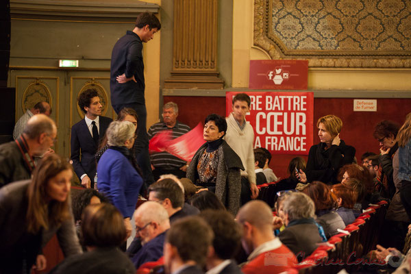 Théâtre Fémina, Bordeaux, soirée informative autour d'un des 7 candidats aux primaires citoyennes, Benoît Hamon. 4