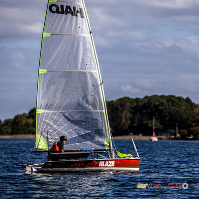 Sortie en voile, sur un multimono de l'Association la Companhia, Lac de Sanguinet. 28/09/2019