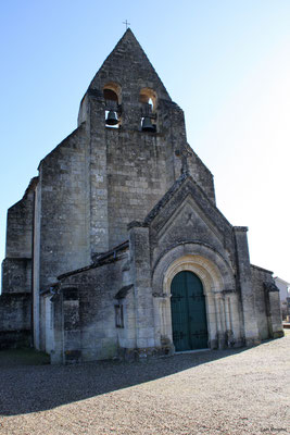 L'église Saint-André, XIIème siècle, par Gaël Moignot. Cénac d'aujourd'hui. 10/02/2018