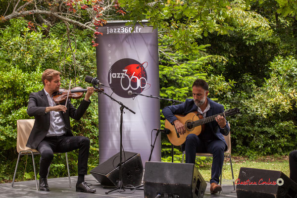 Nicolas Frossard, Nicolas Saez; Nicolas Saez Quartet. Festival JAZZ360, Château Duplessy, Cénac. 10/06/2019