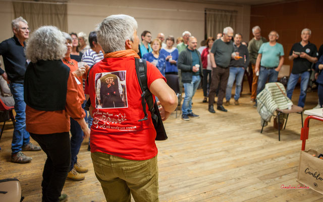 Les Choraleurs invitent Nathalie Aubin à fêter ses 60èmes arpèges. Lundi 15 mai 2023, Quinsac. Photographie © Christian Coulais