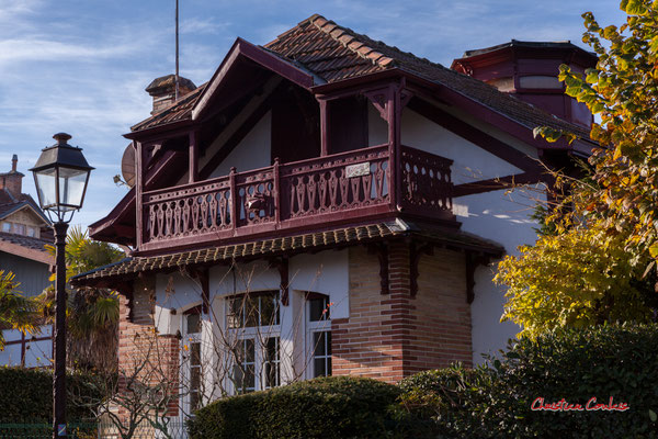 Villa Antonina, ville d'hiver, Arcachon. Samedi 20 novembre 2021. Photographie © Christian Coulais