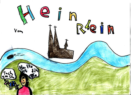 Kinderzeichnung von Hein der Schildkröte vom Rhein