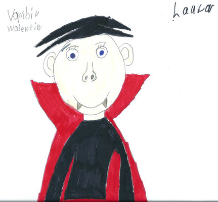 Kinderzeichnung von Vampir Valentin