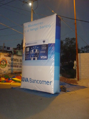 Publicidad Inflable para Bancomer