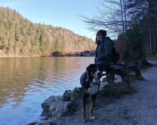 Mats mit Petra am Alatsee